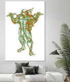 Michelangelo by Octavian Mihai Mielu on GIANT ART - green digital painting