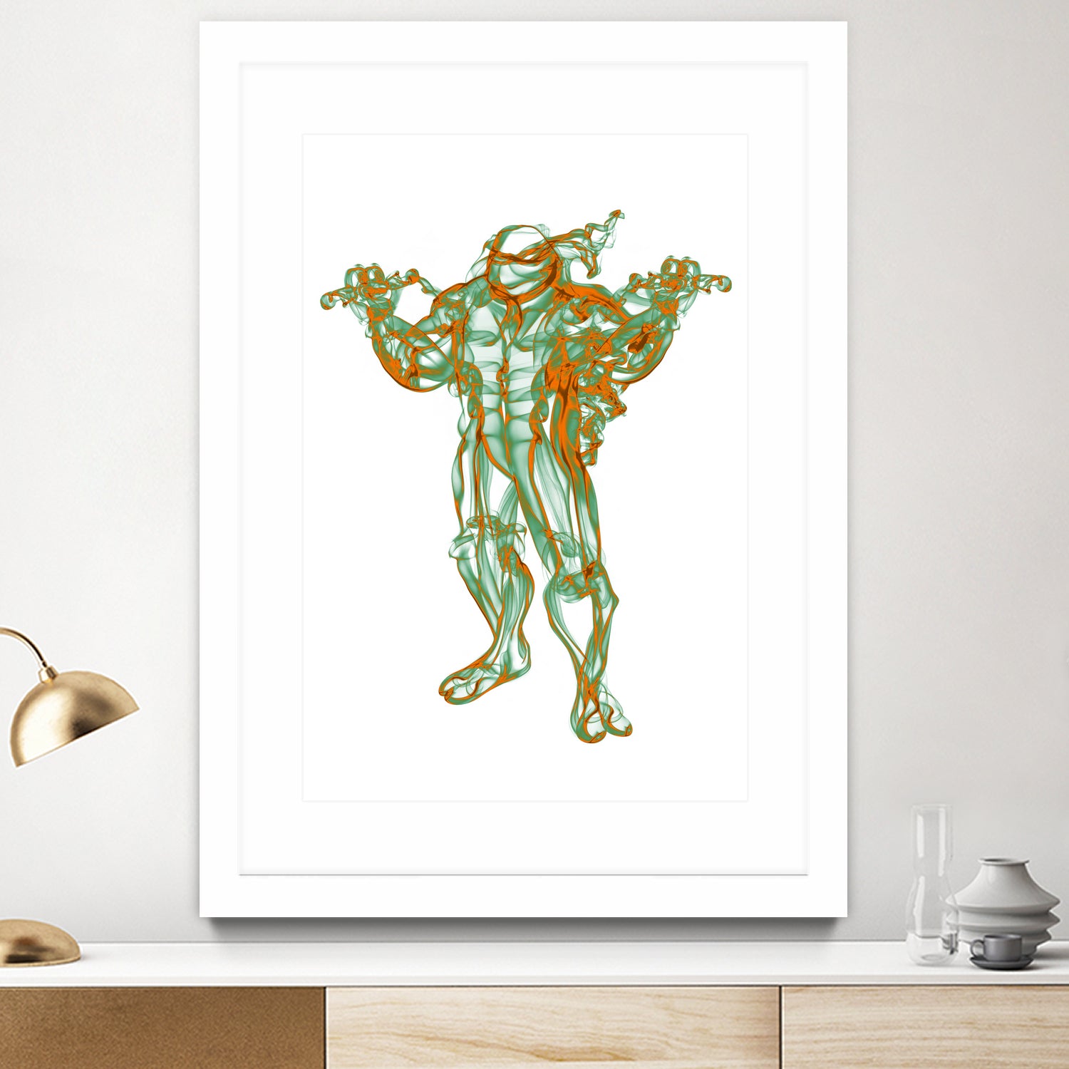 Michelangelo by Octavian Mihai Mielu on GIANT ART - green digital painting