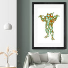 Michelangelo by Octavian Mihai Mielu on GIANT ART - green digital painting