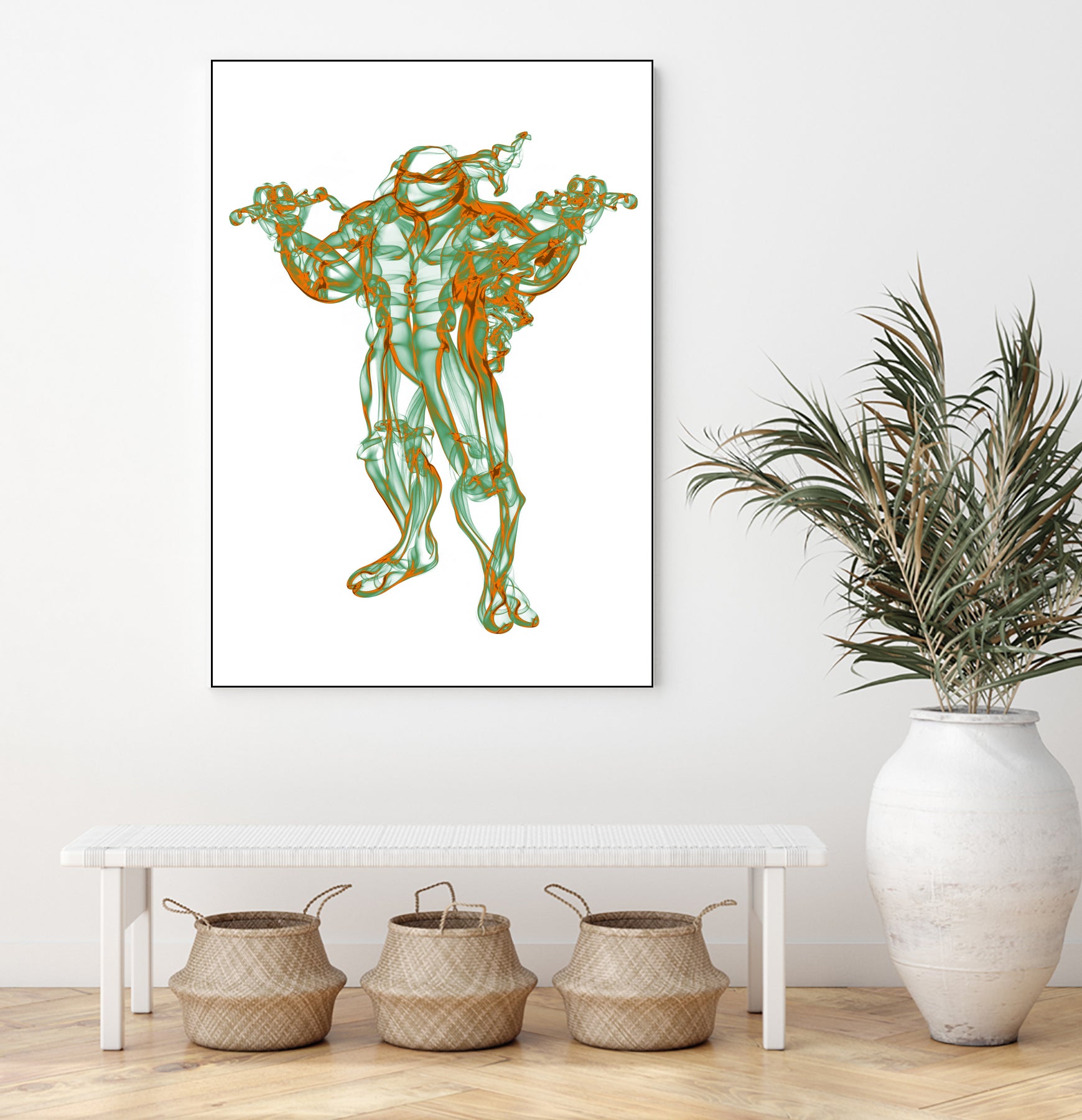 Michelangelo by Octavian Mihai Mielu on GIANT ART - green digital painting