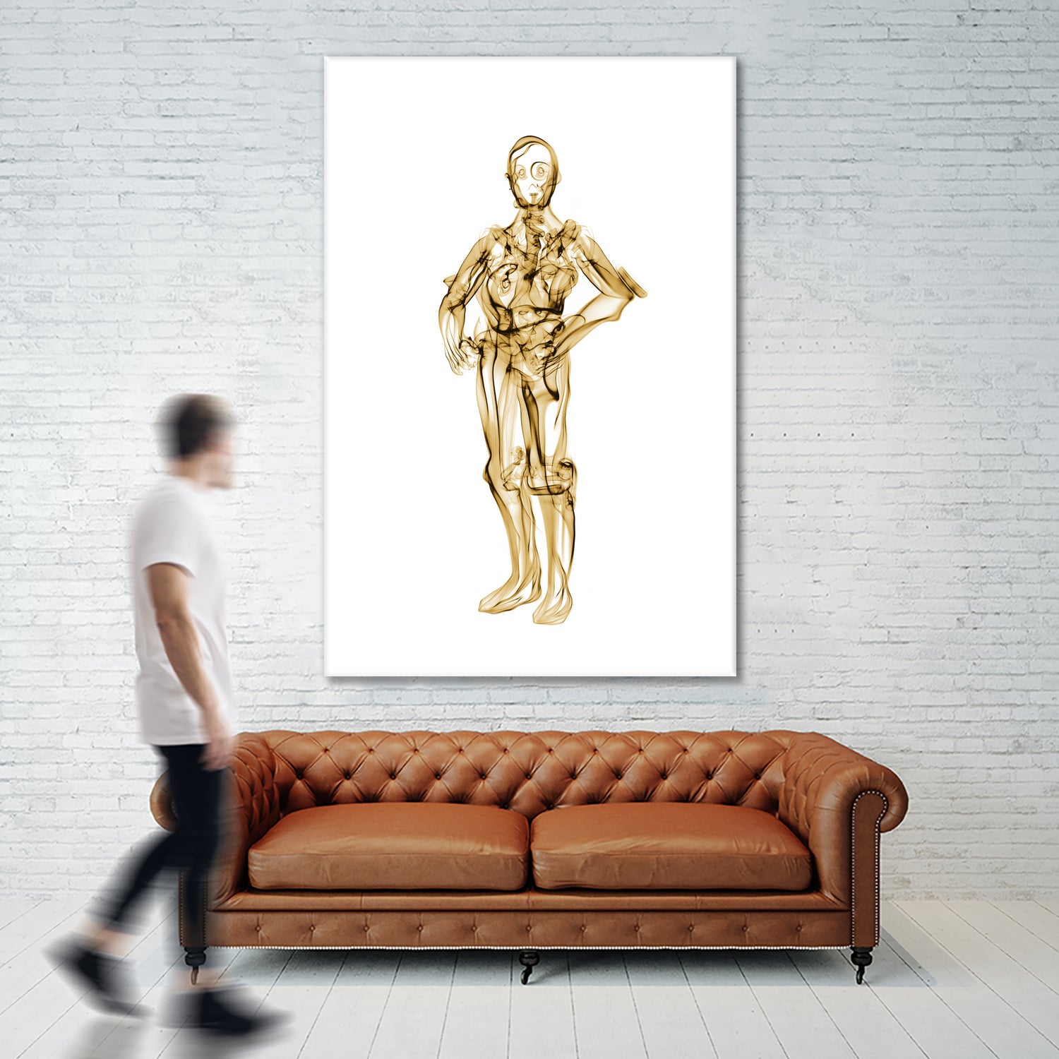 C3PO by Octavian Mihai Mielu on GIANT ART - yellow digital painting