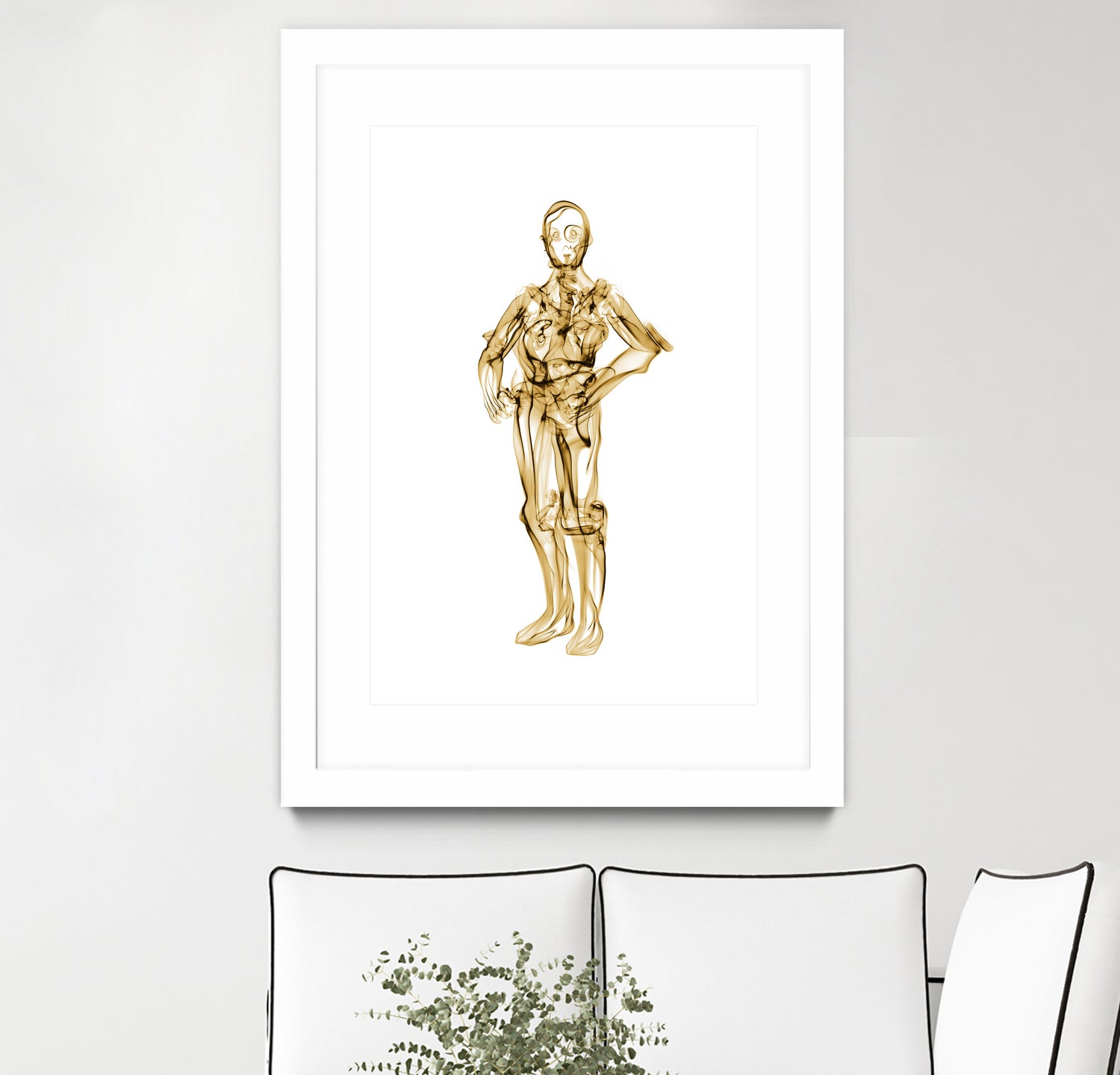 C3PO by Octavian Mihai Mielu on GIANT ART - yellow digital painting