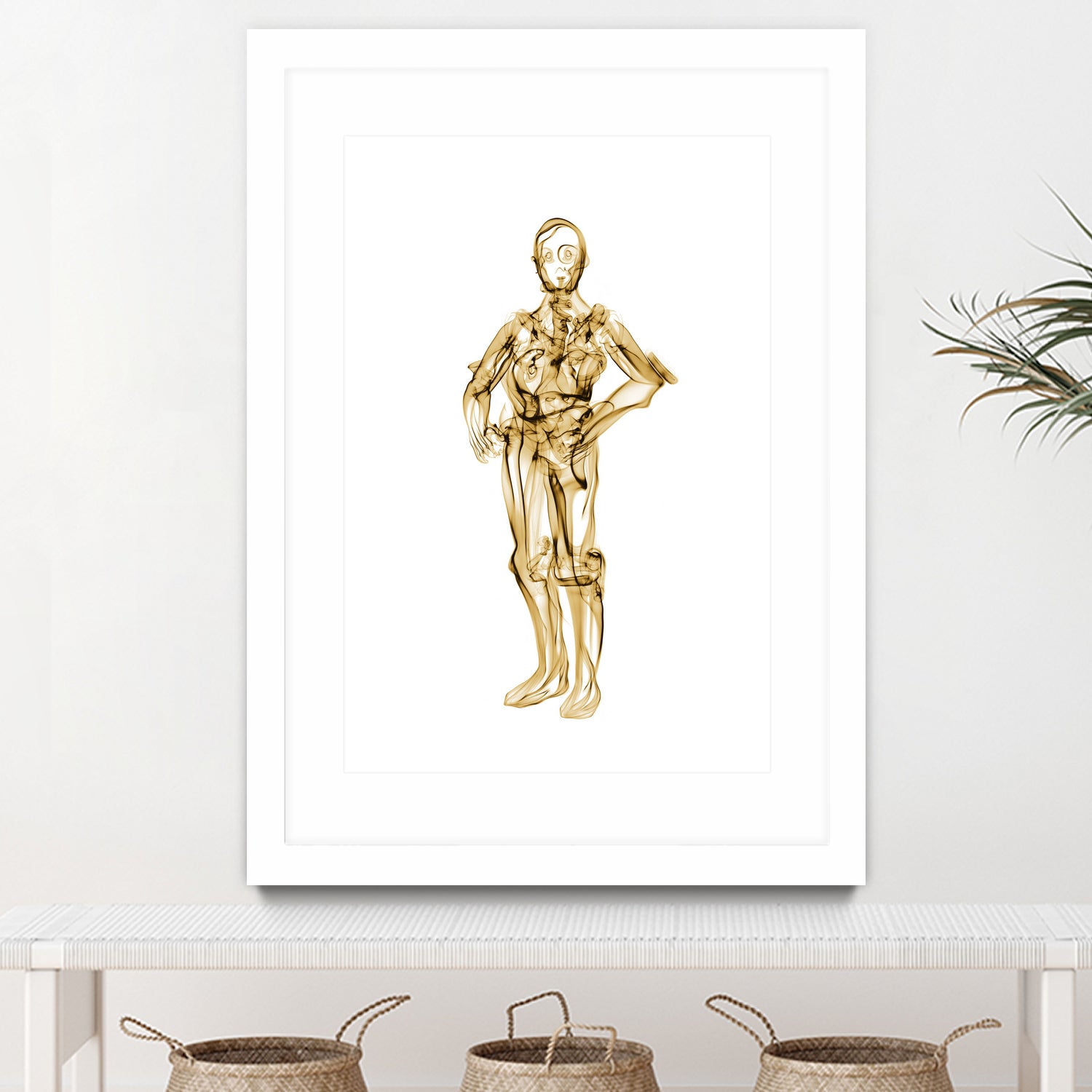 C3PO by Octavian Mihai Mielu on GIANT ART - yellow digital painting