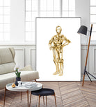 C3PO by Octavian Mihai Mielu on GIANT ART - yellow digital painting