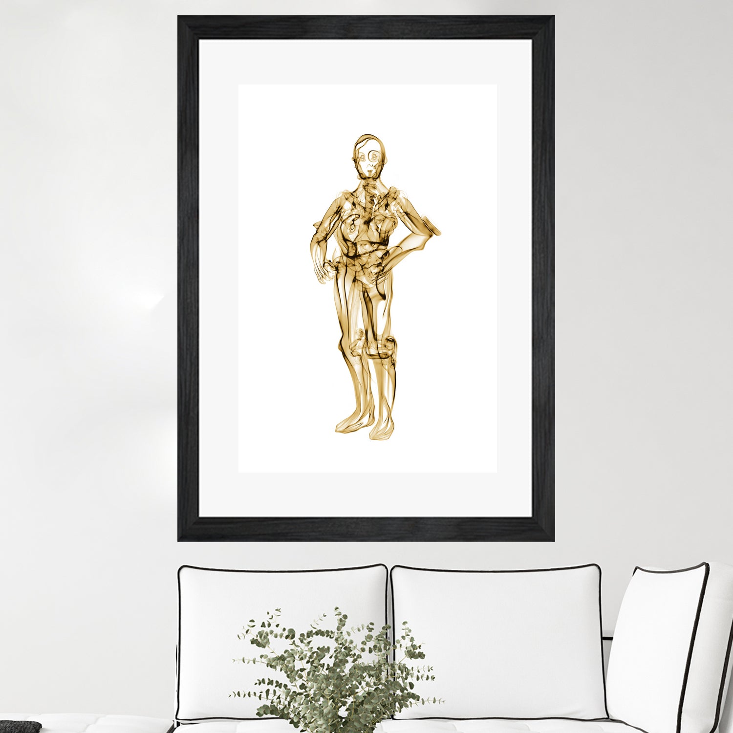 C3PO by Octavian Mihai Mielu on GIANT ART - yellow digital painting