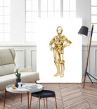 C3PO by Octavian Mihai Mielu on GIANT ART - yellow digital painting