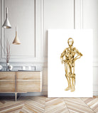 C3PO by Octavian Mihai Mielu on GIANT ART - yellow digital painting