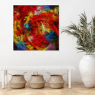 Composition #72 by Patrick Gunderson on GIANT ART - red digital painting