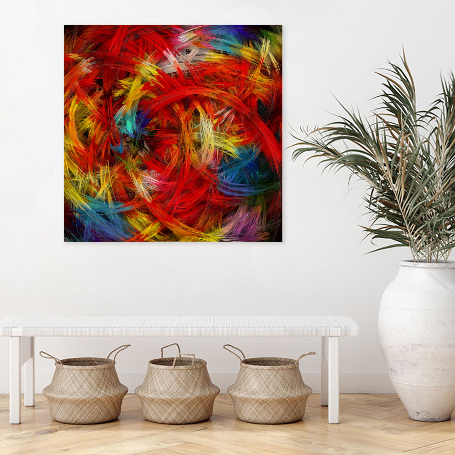 Composition #72 by Patrick Gunderson on GIANT ART - red digital painting