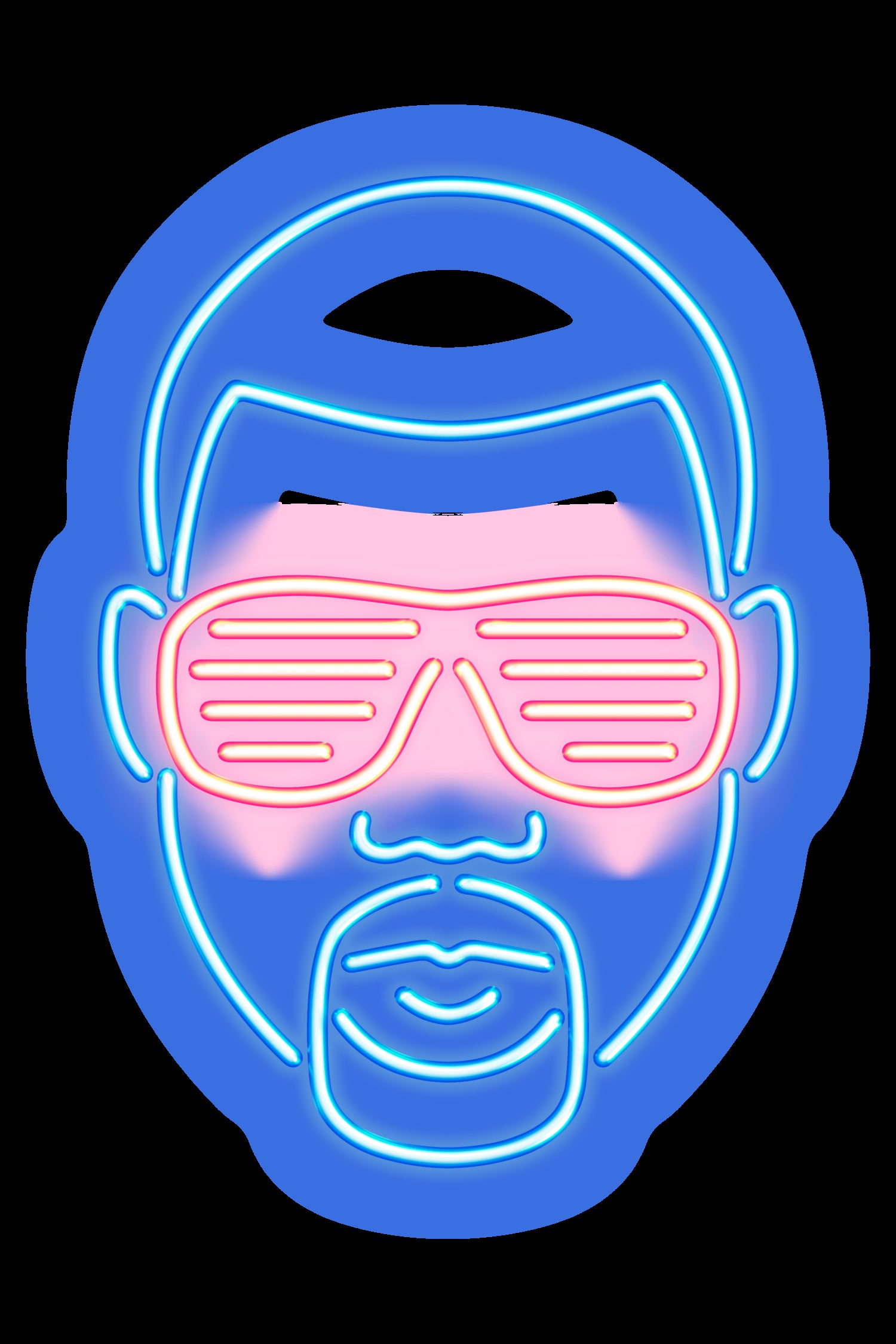 Kanye West by Octavian Mihai Mielu on GIANT ART - blue character design