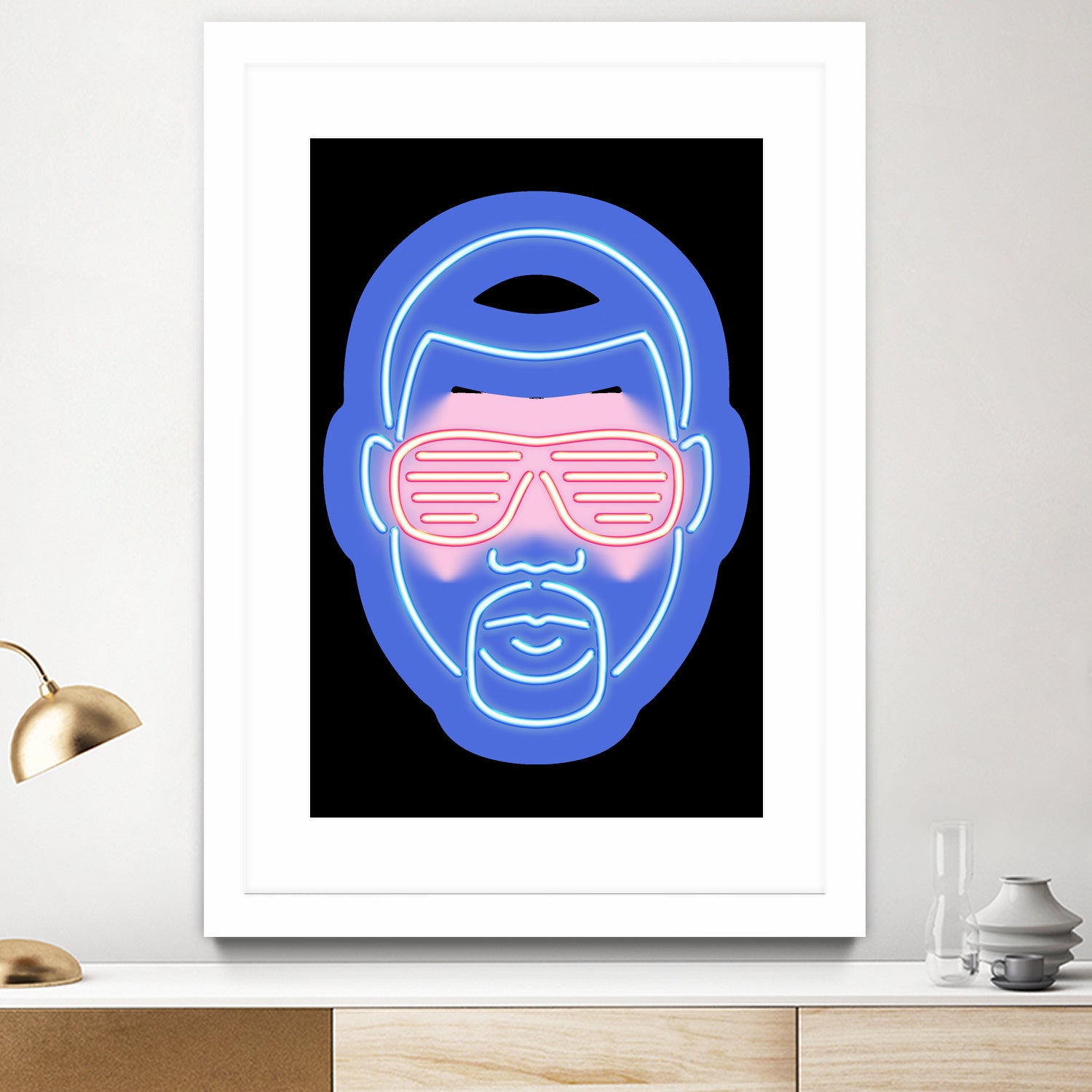 Kanye West by Octavian Mihai Mielu on GIANT ART - blue character design