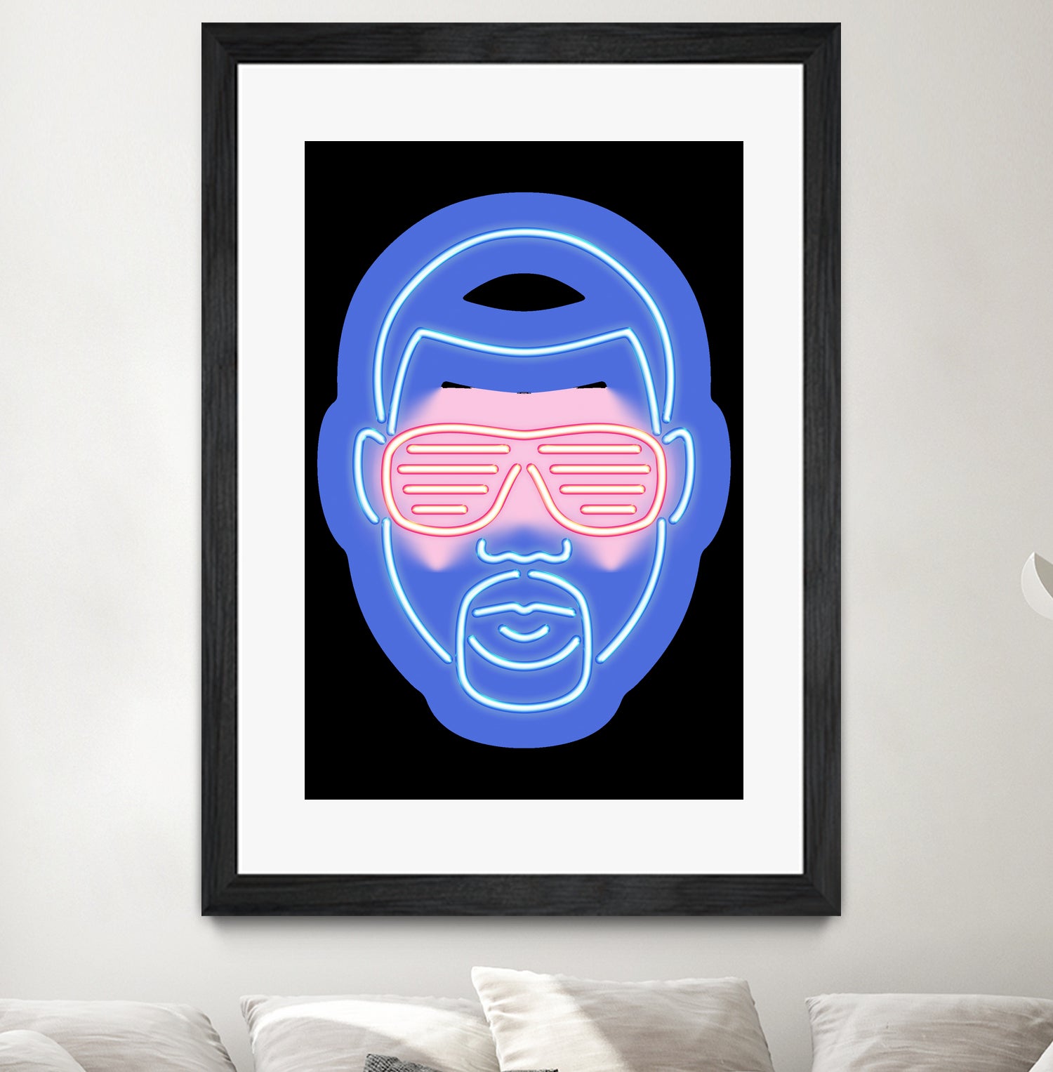 Kanye West by Octavian Mihai Mielu on GIANT ART - blue character design