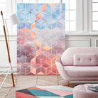 Magic Sky Cubes by Elisabeth Fredriksson on GIANT ART - yellow digital painting