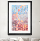 Magic Sky Cubes by Elisabeth Fredriksson on GIANT ART - yellow digital painting