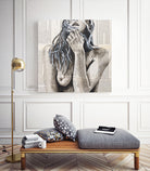 thinking of you by eugenia retana on GIANT ART - black mixed media