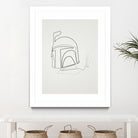 One Line Boba Fett by Christophe Louis on GIANT ART - digital drawing