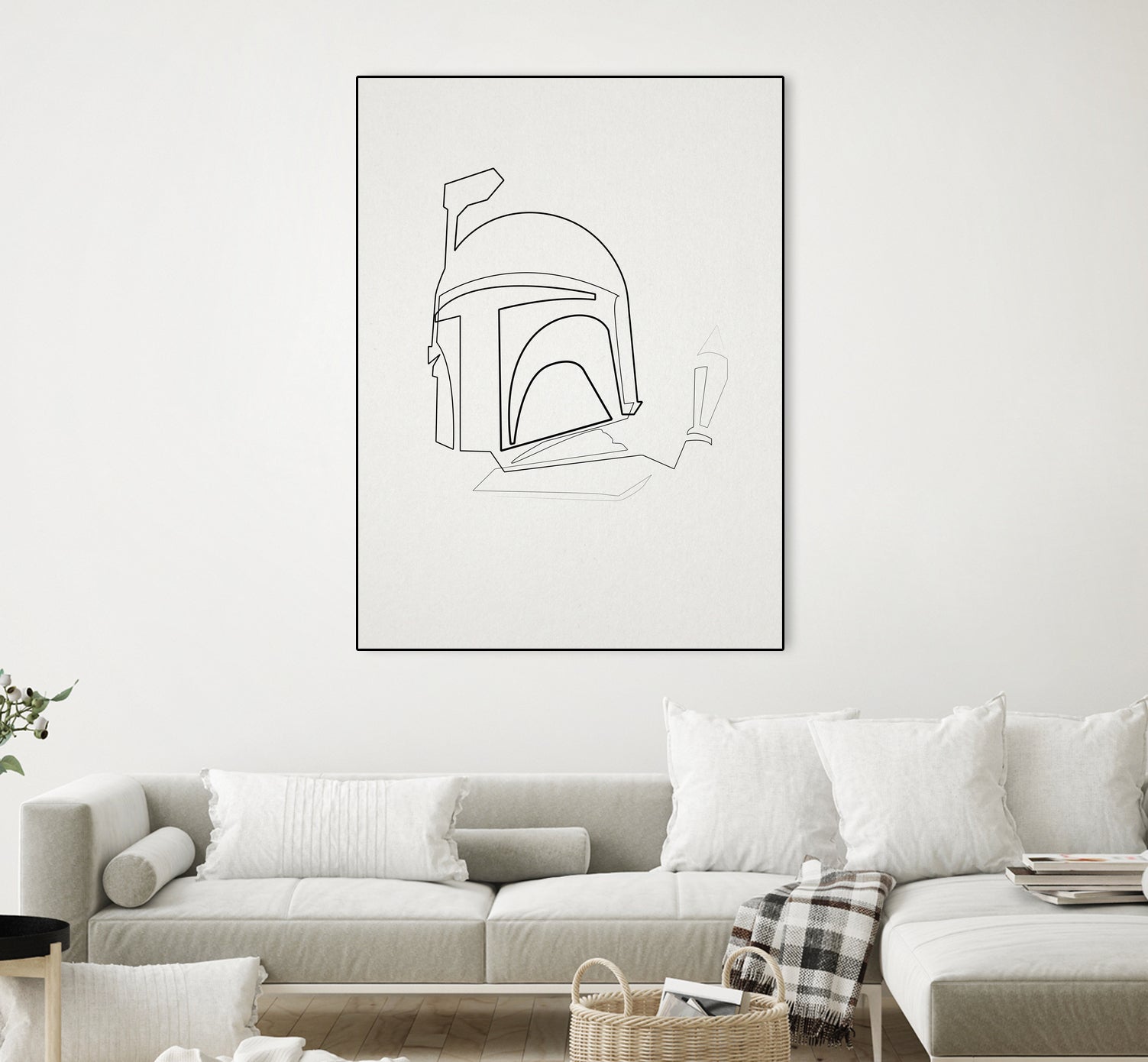 One Line Boba Fett by Christophe Louis on GIANT ART - digital drawing