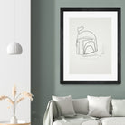 One Line Boba Fett by Christophe Louis on GIANT ART - digital drawing