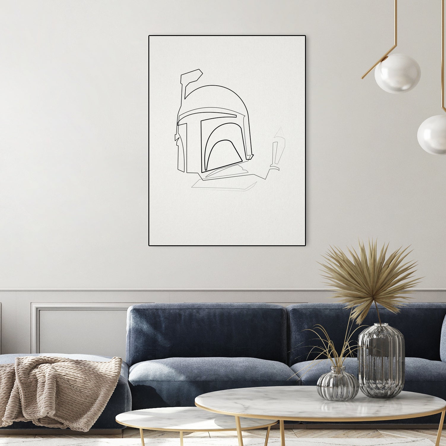 One Line Boba Fett by Christophe Louis on GIANT ART - digital drawing