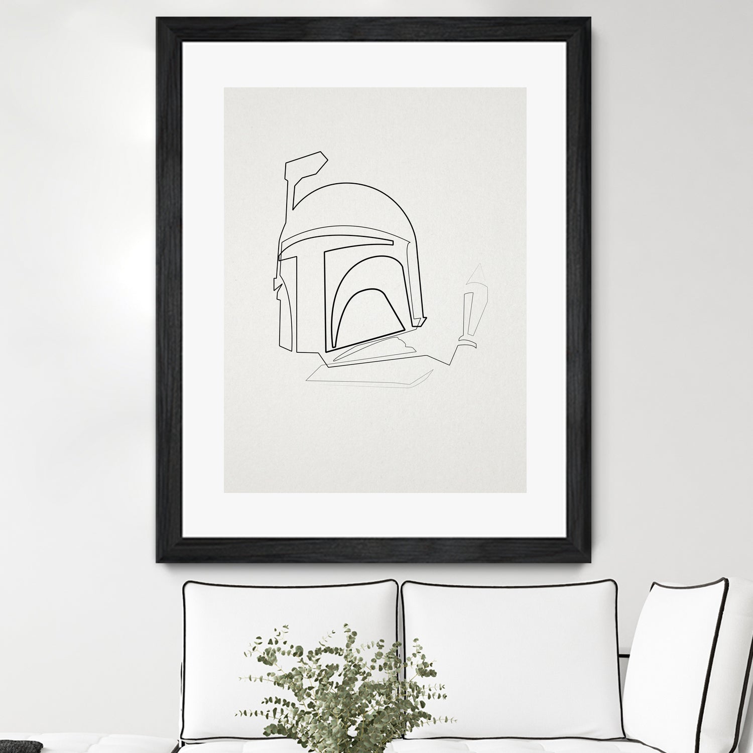 One Line Boba Fett by Christophe Louis on GIANT ART - digital drawing