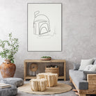 One Line Boba Fett by Christophe Louis on GIANT ART - digital drawing