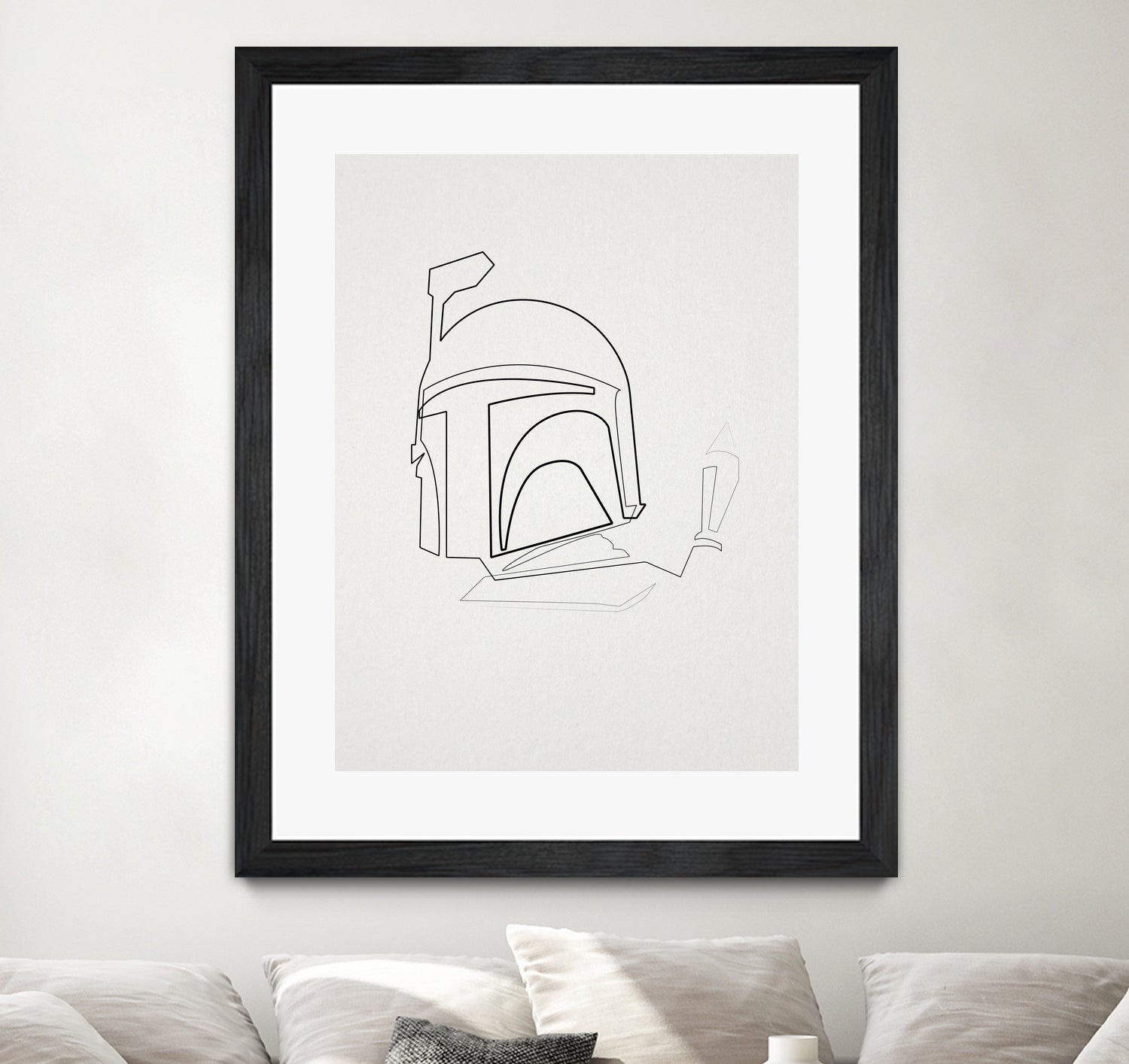 One Line Boba Fett by Christophe Louis on GIANT ART - digital drawing