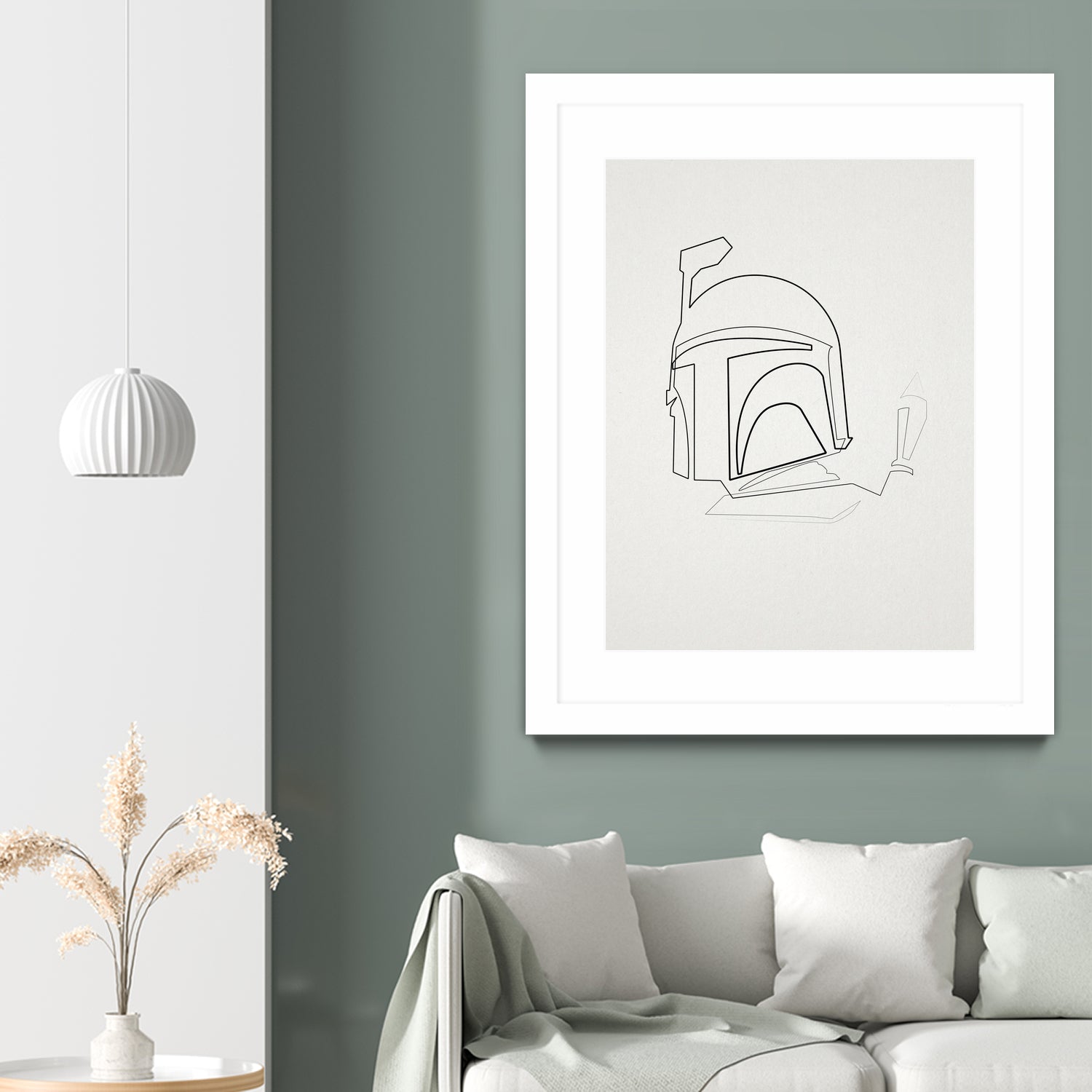 One Line Boba Fett by Christophe Louis on GIANT ART - digital drawing