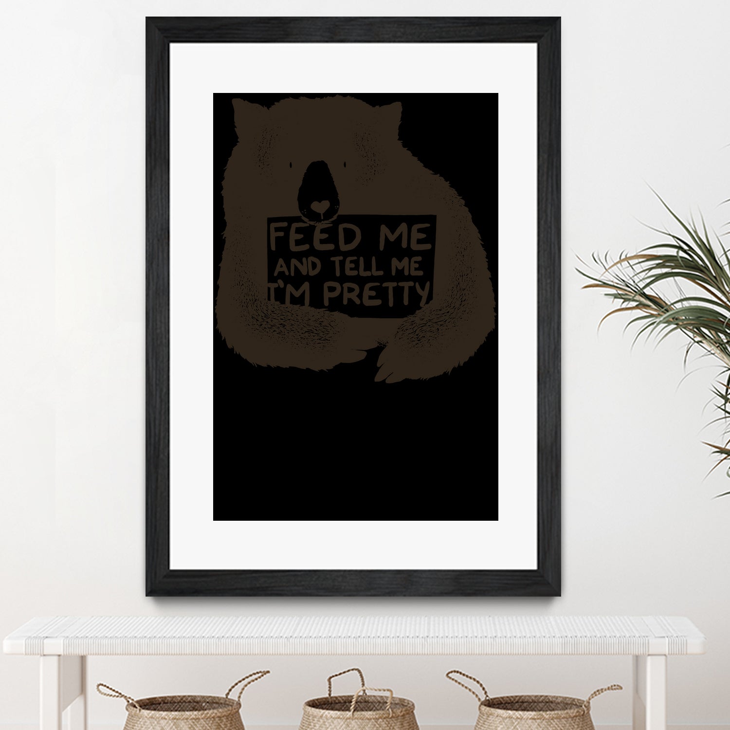 Feed Me And Tell I'm Pretty by Tobias Fonseca on GIANT ART - brown photo illustration