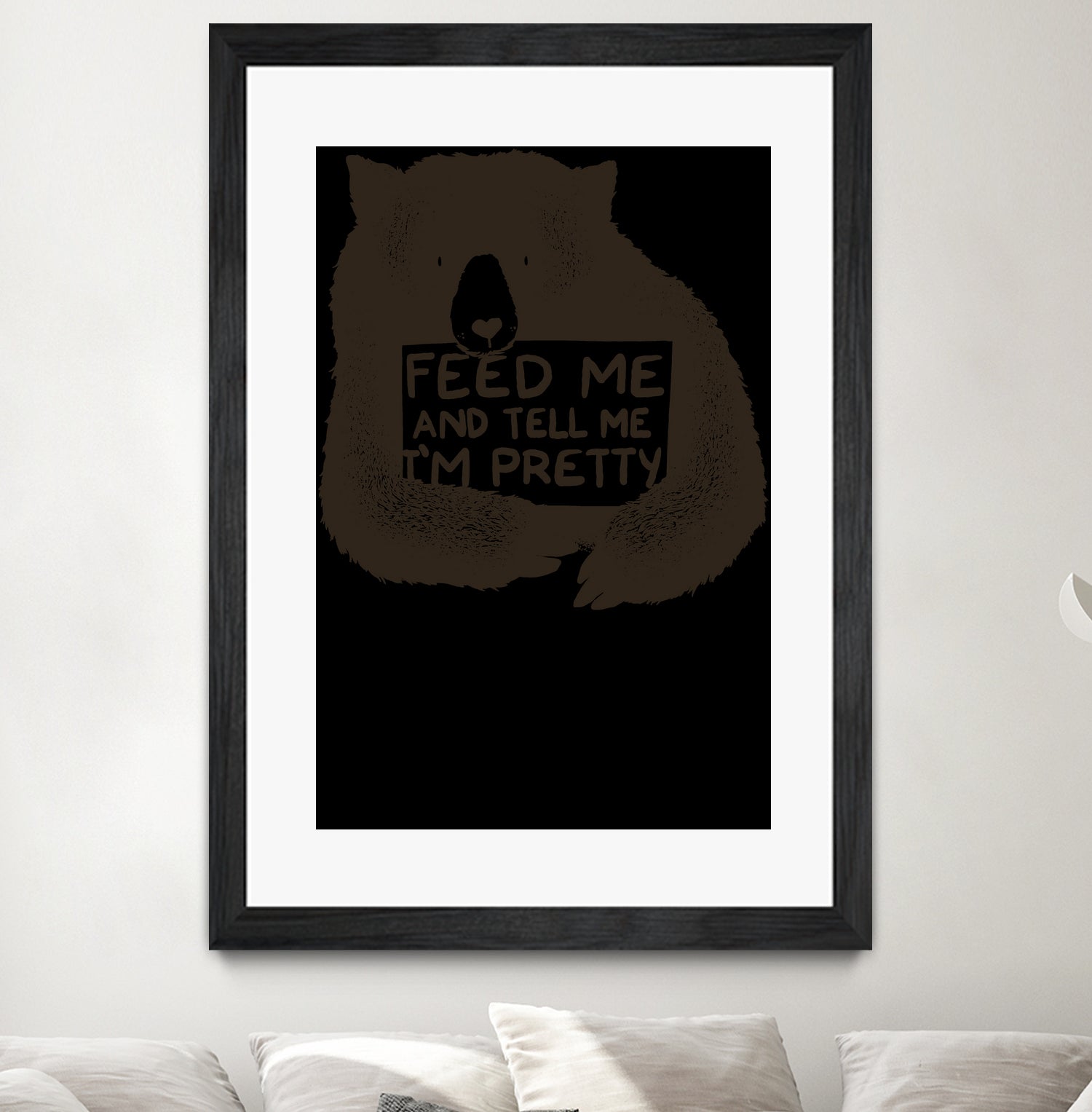 Feed Me And Tell I'm Pretty by Tobias Fonseca on GIANT ART - brown photo illustration