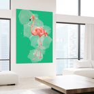 FLAMINGO: THE PINK BEAUTY by Rebecca Allen on GIANT ART - pink digital painting