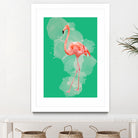 FLAMINGO: THE PINK BEAUTY by Rebecca Allen on GIANT ART - pink digital painting