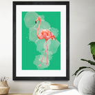 FLAMINGO: THE PINK BEAUTY by Rebecca Allen on GIANT ART - pink digital painting