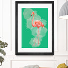 FLAMINGO: THE PINK BEAUTY by Rebecca Allen on GIANT ART - pink digital painting