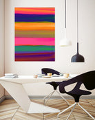 Desert Sunset by Rebecca Allen on GIANT ART - blue digital painting