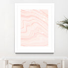 Blush Marble by Rebecca Allen on GIANT ART - pink mixed media