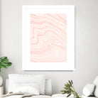 Blush Marble by Rebecca Allen on GIANT ART - pink mixed media