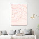 Blush Marble by Rebecca Allen on GIANT ART - pink mixed media