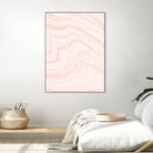 Blush Marble by Rebecca Allen on GIANT ART - pink mixed media