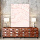 Blush Marble by Rebecca Allen on GIANT ART - pink mixed media