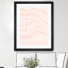 Blush Marble by Rebecca Allen on GIANT ART - pink mixed media