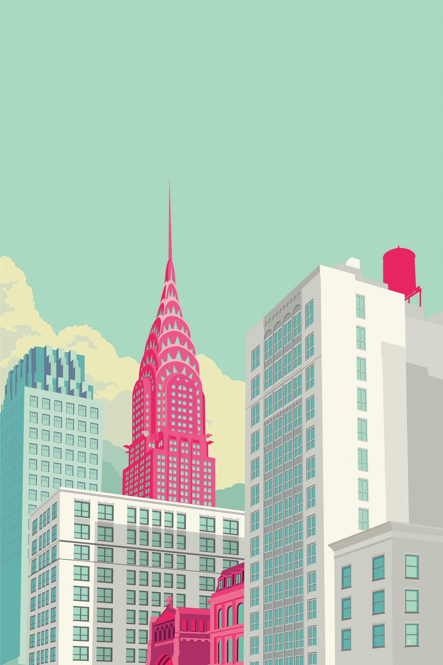 Park Avenue 2 by Remko Heemskerk on GIANT ART - vector illustration