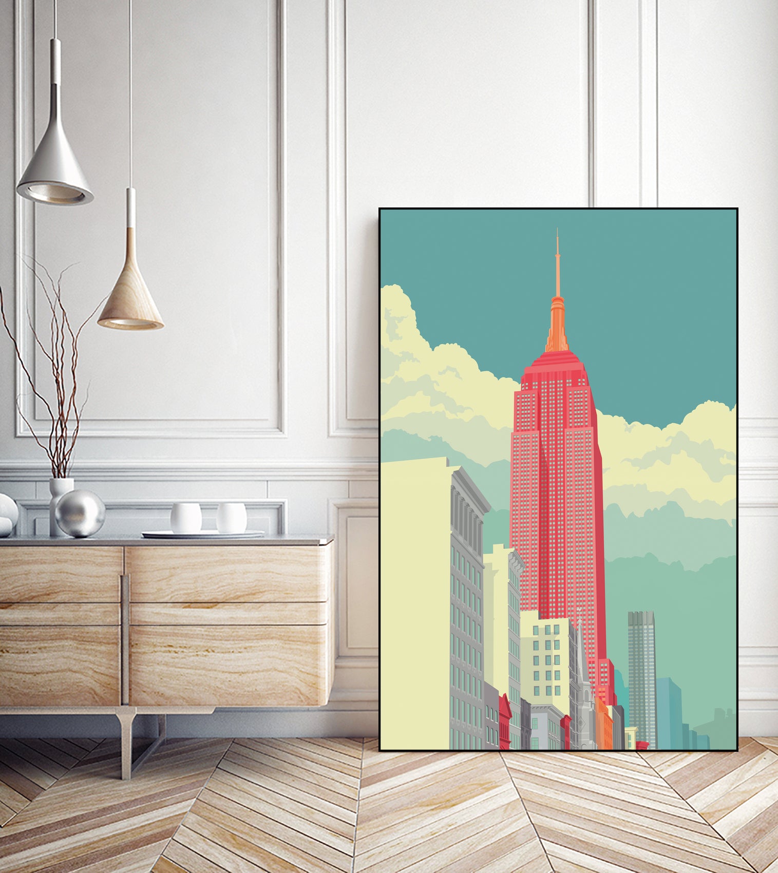 5th Avenue by Remko Heemskerk on GIANT ART - vector illustration