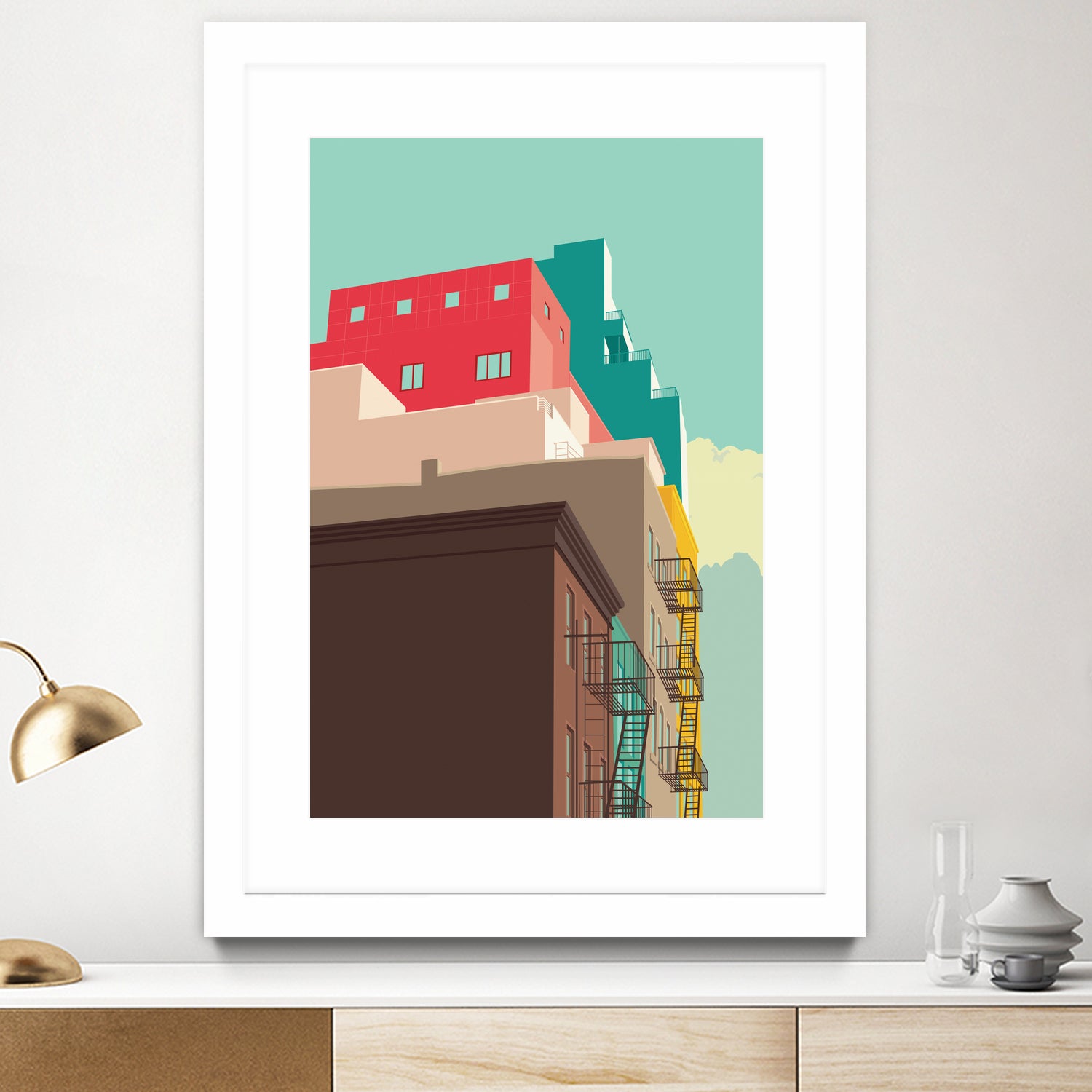 Lower East Side by Remko Heemskerk on GIANT ART - vector illustration