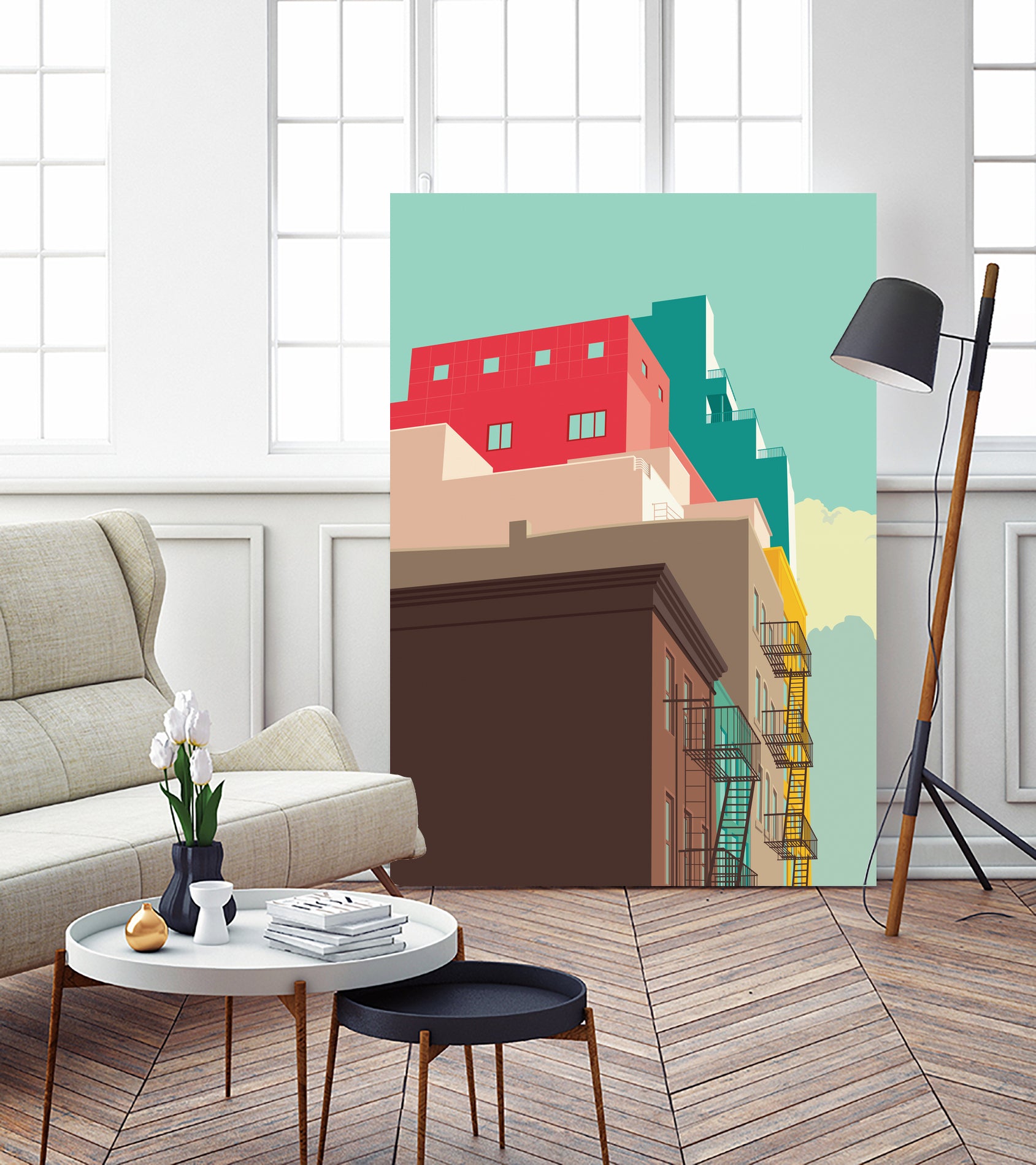 Lower East Side by Remko Heemskerk on GIANT ART - vector illustration