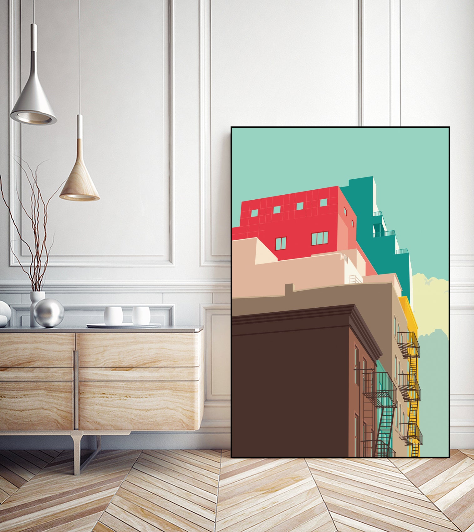 Lower East Side by Remko Heemskerk on GIANT ART - vector illustration