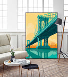 Manhattan Bridge by Remko Heemskerk on GIANT ART - vector illustration