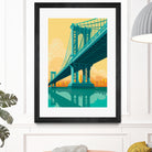 Manhattan Bridge by Remko Heemskerk on GIANT ART - vector illustration