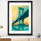 Manhattan Bridge by Remko Heemskerk on GIANT ART - vector illustration