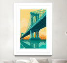 Manhattan Bridge by Remko Heemskerk on GIANT ART - vector illustration