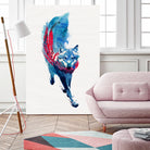 Lupus lupus by Robert Farkas on GIANT ART - blue digital painting